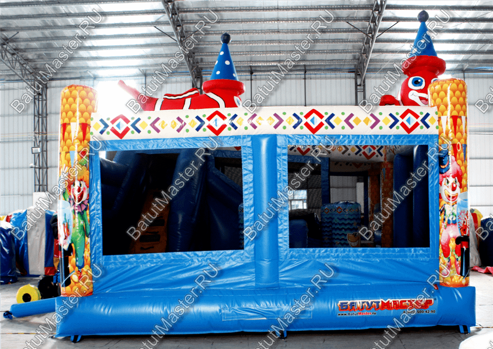 Коммерческий надувной батут "Рыбка-клоун" 5*5*5 м