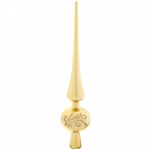 Верхушка на ёлку 27 см «Золотой иней» золото