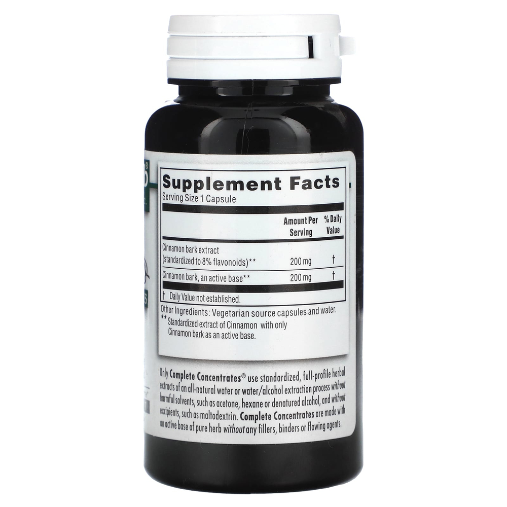 Kroeger Herb Co, полные концентраты, корица, 90 вегетарианских капсул (200 мг в 1 капсуле)