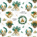 Бумага упаковочная 50х70 см «Счастья в Новом году!» (1 лист)