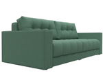 Диван прямой с декором Лига-049 НПБ, Амур 11 РОГОЖКА зеленый