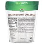 NOW Foods, Real Food, Sucanat, сертифицированный органический тростниковый сахар, 907 г (2 фунта)