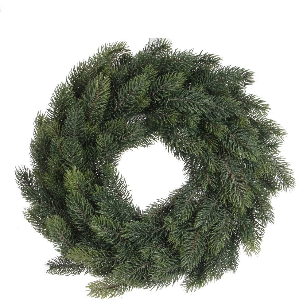 Венок в инее 45см House of Seasons зеленый