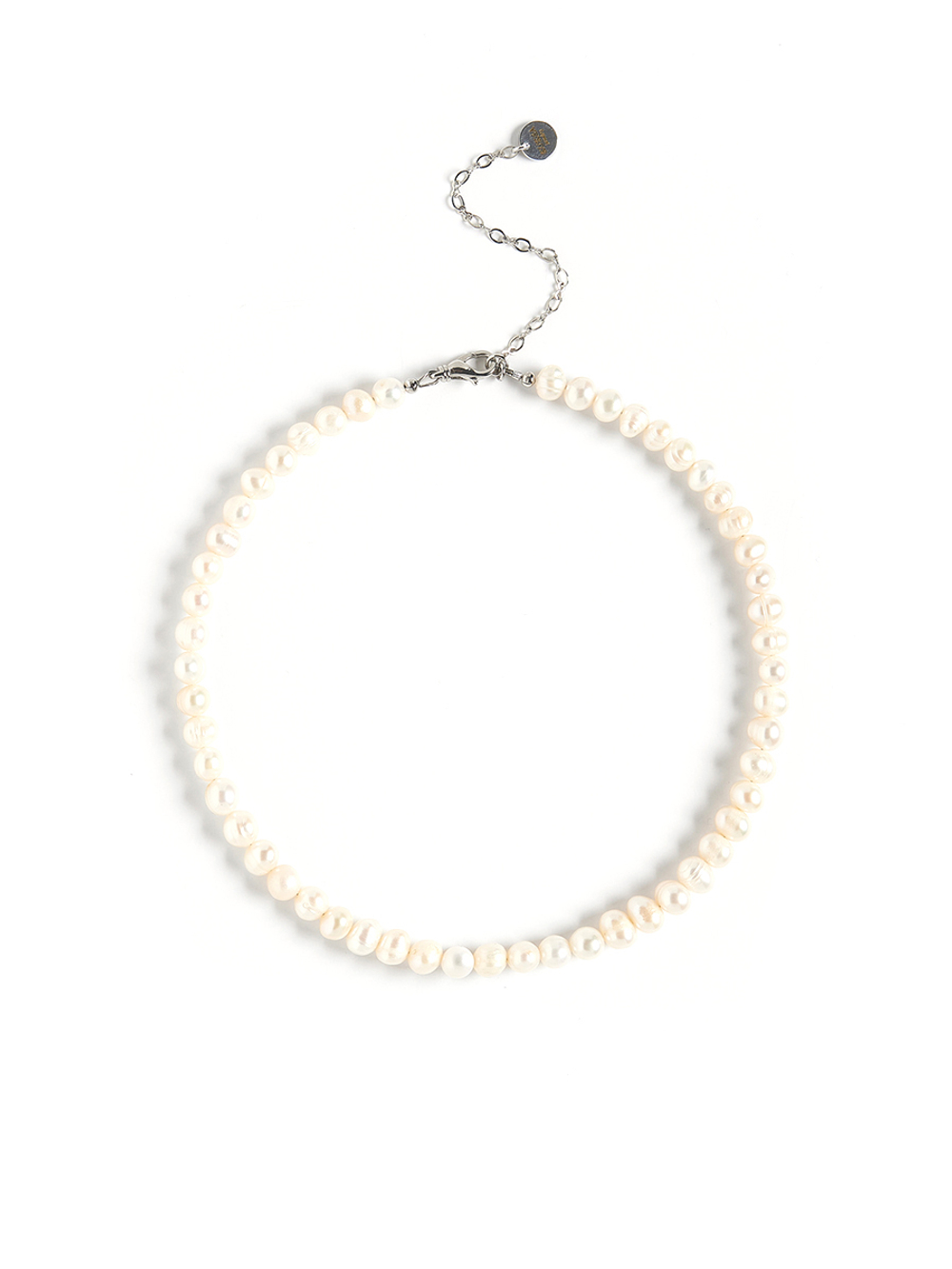 Чокер "Round" из жемчуга Silver
