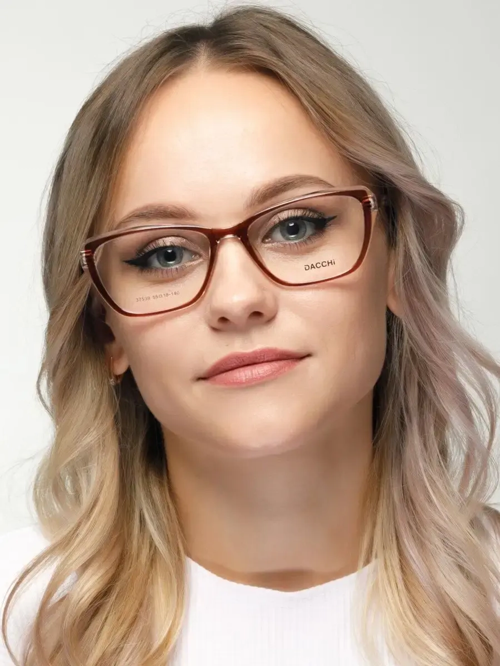 Оправа для очков для зрения пластиковая кошачий глаз