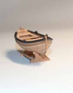 Jolly-boat (4-oar) +  figurine