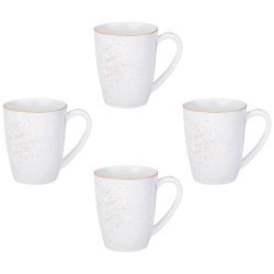 НАБОР КРУЖЕК BRONCO "GOLD" 4 ШТ. 310 МЛ (КОР=12НАБ.)