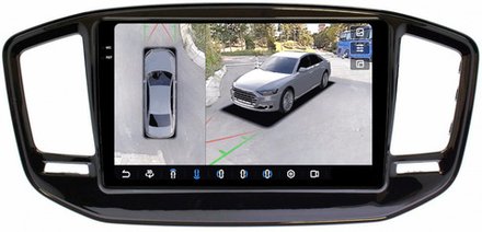 Магнитола для Geely Emgrand X7 2019-2021 - FarCar BX9-360-9552 монитор 9.5" 2K QLED на Android 13, 6Гб+128Гб, CarPlay, 4G SIM-слот, 4 камеры в комплекте
