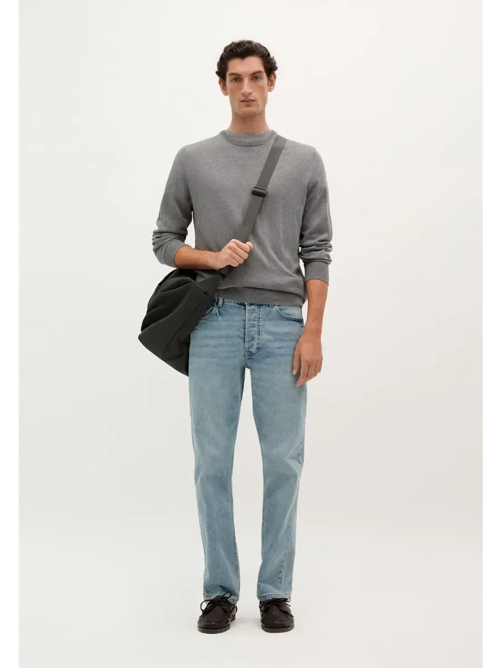 Пуловер из хлопка с добавлением кашемира