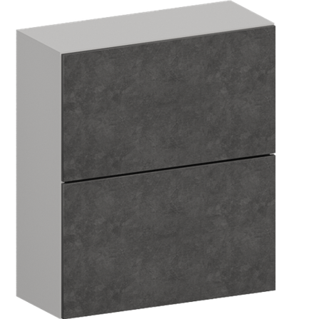 Кухня Модуль ШВГ 802Г Белый / Бетон