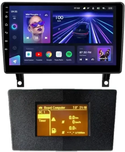 Магнитола для Opel Antara 2006-2015 (перенос БК вниз, черная) - Teyes CC3L на Android 10, 8-ядер, CarPlay, 4G SIM-слот