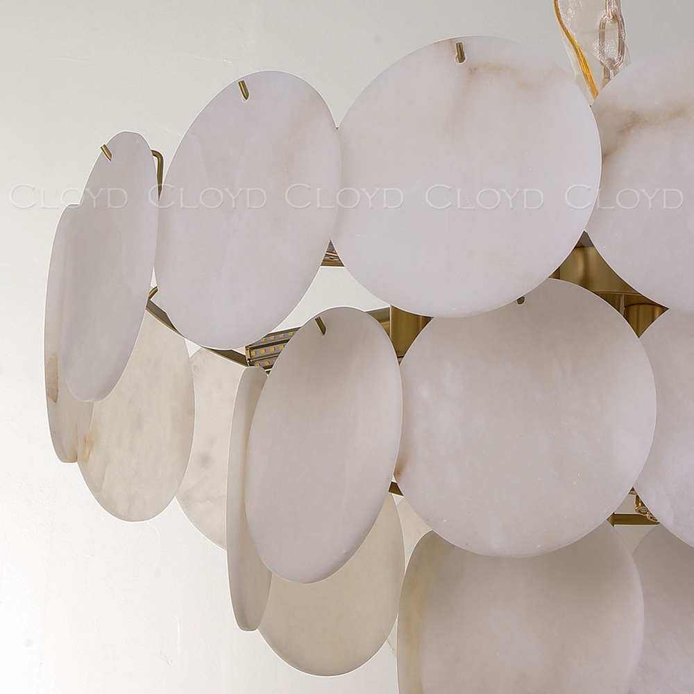 Люстра Cloyd BOSFOR-C C16 / выс. 42 см - алебастр - латунь (арт.12355)