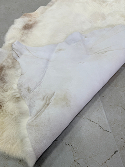 Шкура коврик меховой прикроватный овчина, 120х65 см.