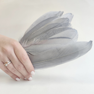 Гусиные перья серые 2 сорт 20 шт.