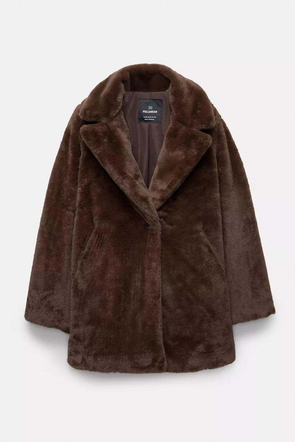 PULL&BEAR Шуба из искусственного меха, коричневый