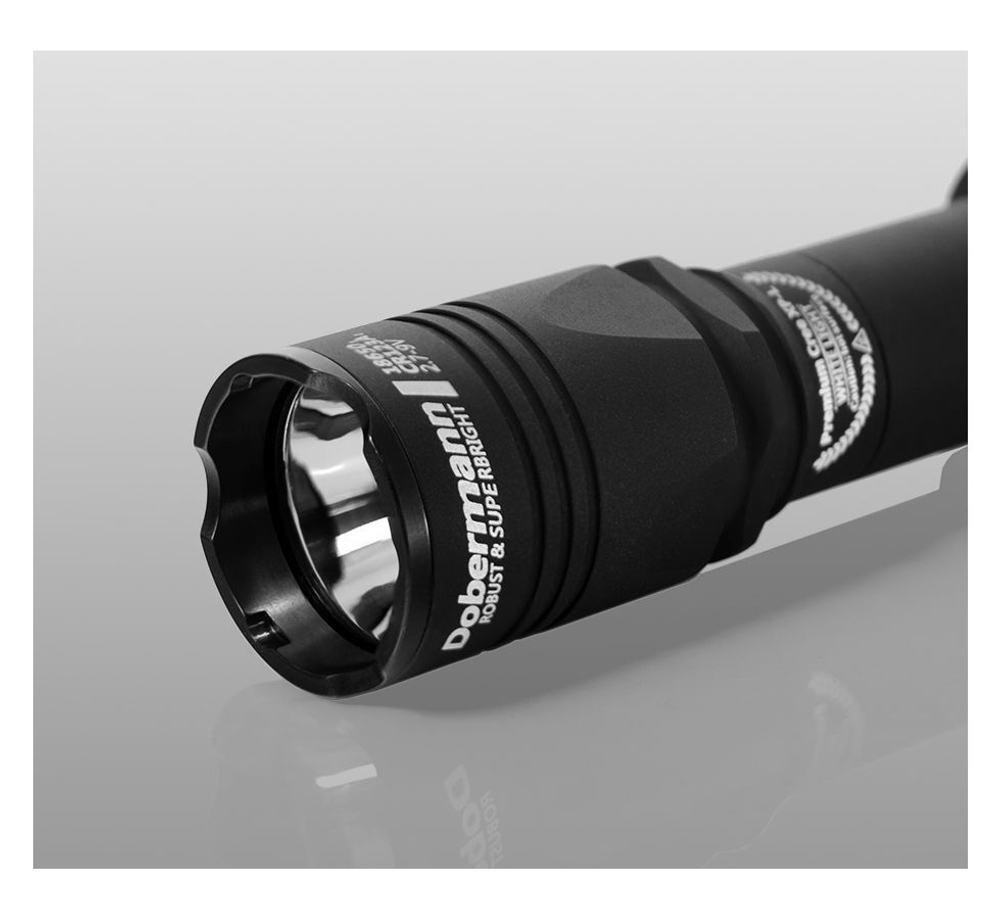 Фонарь тактический Armytek Dobermann XP-L HI Теплый, 977 лм, 1x18650 или 2xCR123A