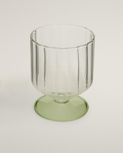Zara Home бокал из боросиликатного стекла, цвет зелёный, 10.3 см