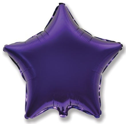 Фольгированые Звезды 18" Фиолетовый Д57