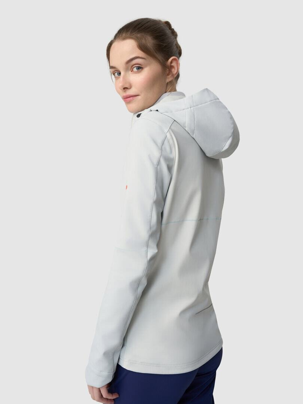 Зимняя беговая куртка GRI Темп 5.0 женская светло-серая