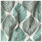 Комплект штор IKEA FJADERKLINT (ФЬЕДЕРКЛИНТ), Светло-зеленый с рисунком, 145x250 см, 2шт