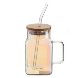 GAEM Кружка с крышкой и трубочкой, 650 мл, L11 W8 H13,5 см, 3в.