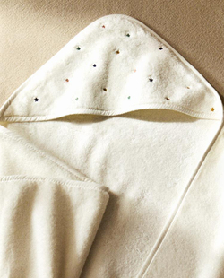 ZARA HOME ДЕТСКОЕ ПОЛОТЕНЦЕ С КАПЮШОНОМ