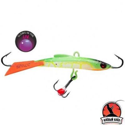Балансир "Sprut" Usuri #7 (17g/70mm/WGR-UV + дополнительный тройник с фосфорной каплей)