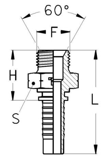 Фитинг DN 12 DKM (Ш) 22x1.5 TIEFFE