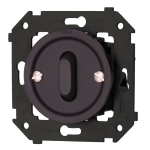 Выключатель 1-кл. проходной (скрытый монтаж), пластик, цвет Коричневый матовый B3-221-22M