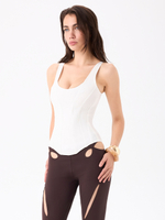 MILKY CORSET TANK TOP