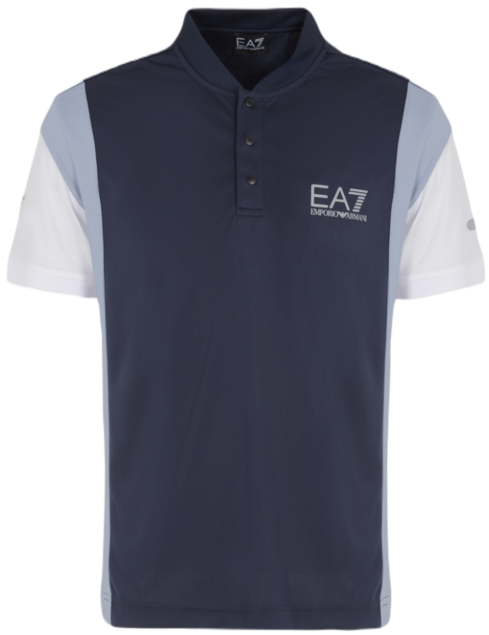 Мужское теннисное поло EA7 Man Jersey Polo - navy blue