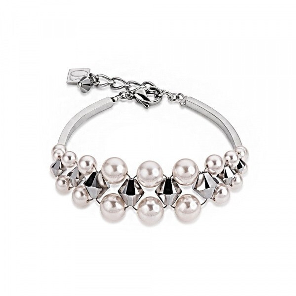 Браслет Coeur de Lion White 4871/30-1400 цвет белый, серебряный