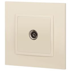 Розетка ЭРА Elegance 14-3101-02 TV одиночная IP20 слоновая кость