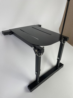 Комплект Кресло с подставкой на лодку, катер, 430х380х200 мм (черный, белый)