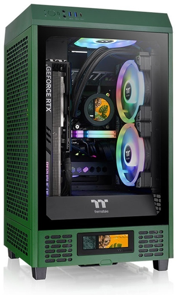 Корпус Thermaltake The Tower 200 CA-1X9-00SCWN-00 зеленый