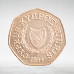 Cyprus, 50 Cents (Abduction of Europa), 1994, VF