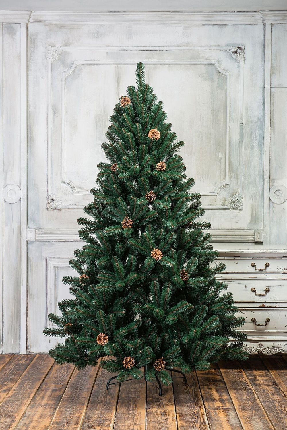 Ель с шишками "Лапландия" (пвх) 180 см / 1.8 м