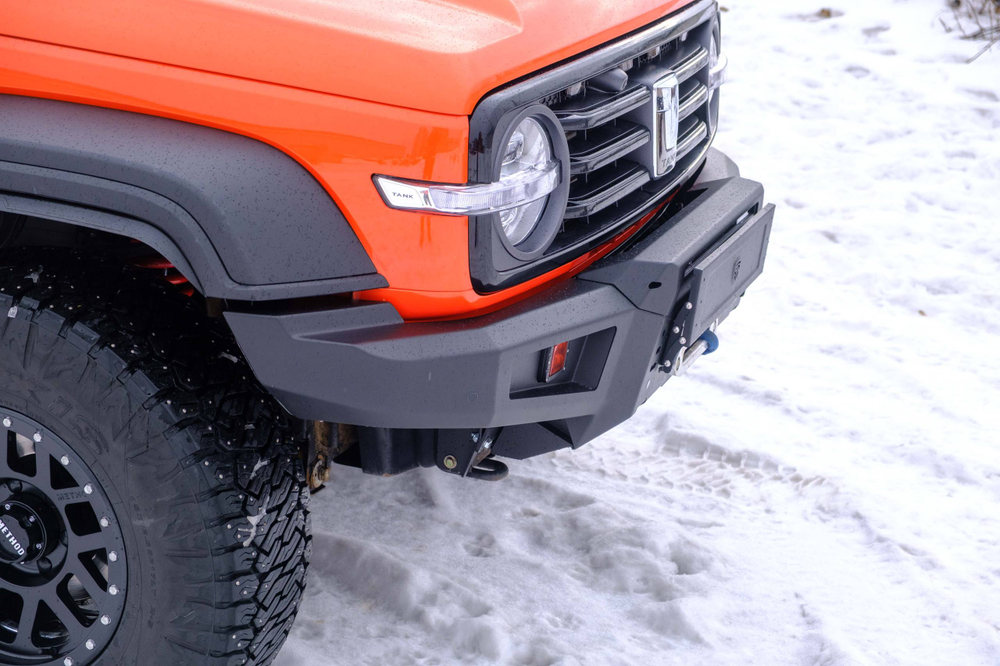 Tank300 Бампер силовой передний STC с противотуманными фарами СТГ и 2-х цветной балкой дальнего света