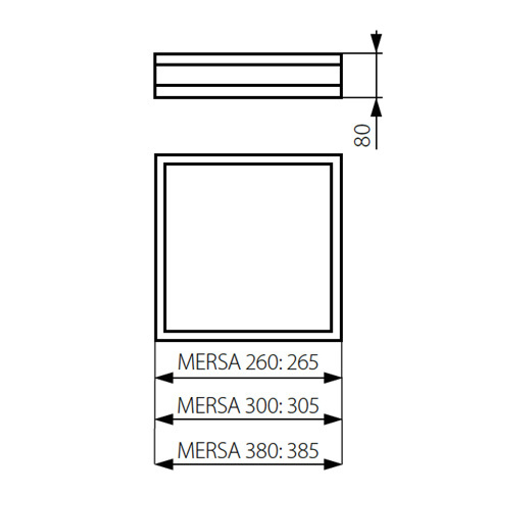 Светильник потолочный деревянный KANLUX MERSA 300-B/M