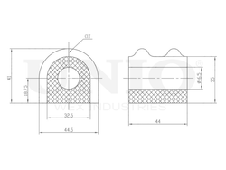 Втулка заднего стабилизатора UNIO RMP-10209