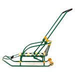 Санки "Nikki 2 " складная спинка, ручка, цвет зеленый