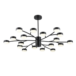 8117/18 COMFI LN26 235 черный, металл Люстра LED GX53 18*7W 220V TORINA