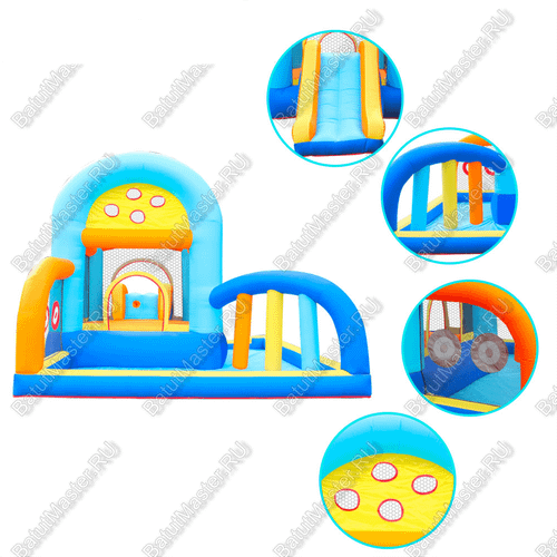 Батут для детей для дома "Веселая игра" 4*4*2,5 м