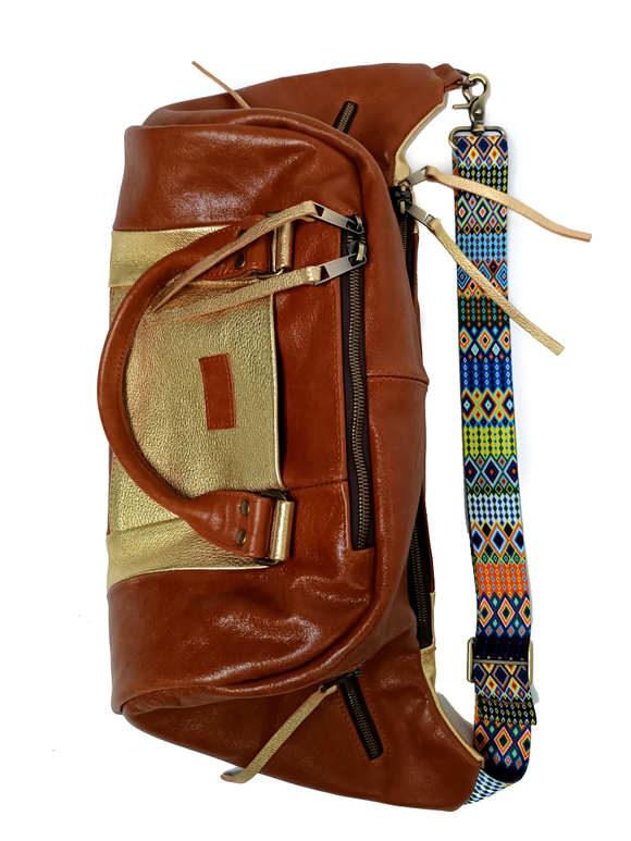 Поясная кожаная сумка