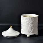 🍀 фарфоровый подсвечник со свечой Джунгли — Leoleo handmade