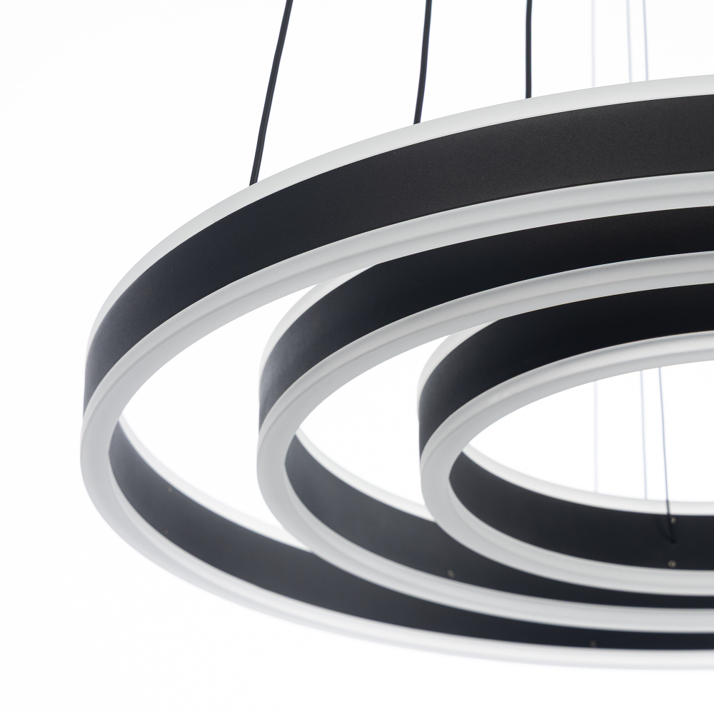 Citilux Дуэт CL719651 LED Люстра подвесная с пультом Чёрная