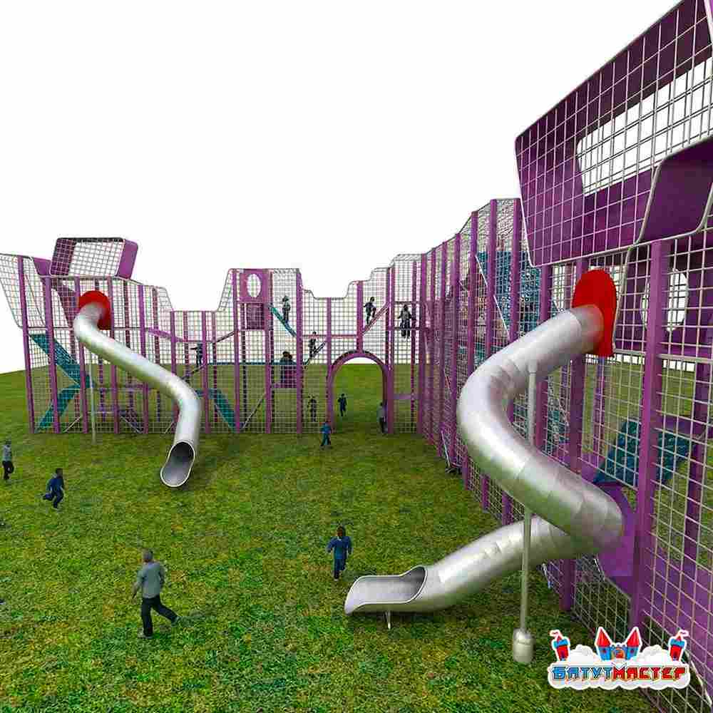 Плоский угловой комплекс «Космическая станция», 16,8×15,6×6 м