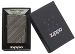 Зажигалка Zippo Armor с покрытием High Polish Black Ice, латунь/сталь, чёрная, 36x12x56 мм