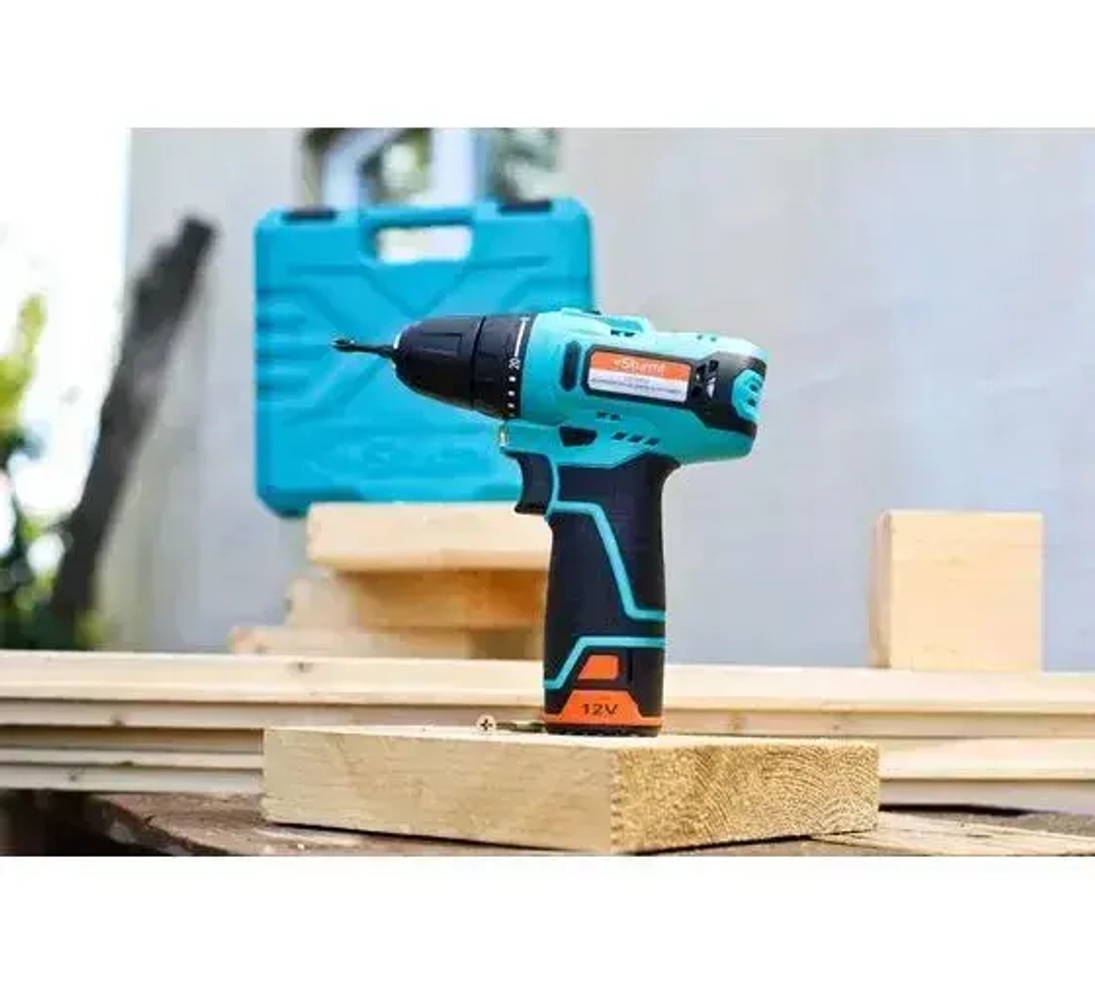 Шуруповерт, 30 мм, 12 В, 1400 об/мин, патрон - быстрозажимной, разноцветный, надежный