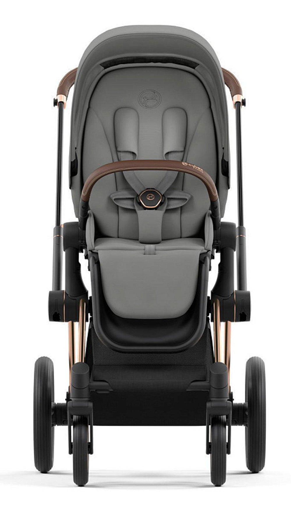 Коляска 2 в 1 Cybex Priam IV Rosegold complete Mirage Grey